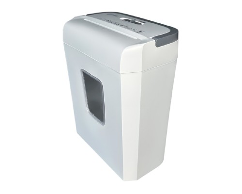 [CACTUS Уничтожители документов] Шредер Cactus CS-SH-C4 белый (секр.P-4) фрагменты 8лист. 13лтр. скрепки скобы пл.карты (2090786)