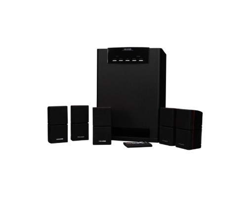 [Колонки] Microlab X15BT {5.0, Вых. мощ: 90 Вт + 16 Вт * 5 (RMS), Гарм искаж: < 0,3% (1 Вт на 1 кГц), Част хар-ка: 20 Гц - 20 кГц, Отношение сигнал/шум: > 80 дБ}