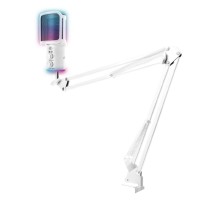 RITMIX RDM-278 USB Gaming White {Подключение  Type-C - USB A / Type-C, Jack 3,5 мм на наушники; размеры микрофона: 5 * 15* 5 см}