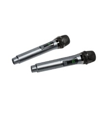 RITMIX RWM-332 gray {Частот. хар-ка: 50 Гц-15 кГц, сопротивл: 600 Ом, чувств: -72 дБ, пит микр: 3,7 В, пит прием: 3,7 В, вр раб на 1 зар: до 10ч}