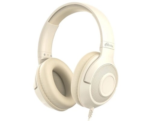[Наушники, микрофоны RITMIX] RITMIX RH-544TV Beige {Наушники. 40 мм, 20-20000 Гц, 32 Ом, 99 дБ ± 3 дБ, 5 м, пластик}
