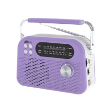 RITMIX RPR-045 LAVENDER {Радиоприёмник портатив. 3хдиапазонный FM/AM/SW, Bluetooth v.5.3, воспроизв. с USB и с карт памяти micro SD (до 32Gb)}