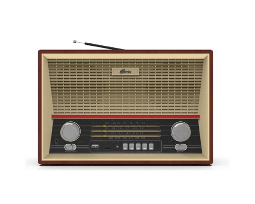[Колонки] RITMIX RPR-102 WOOD {ФМ радиоприёмник 4-диапазонный (FM/AM/SW1/SW2), с разъемом для наушников, вход AUX, воспроизв. с micro SD карт памяти или USB флэш носителей,д/у}