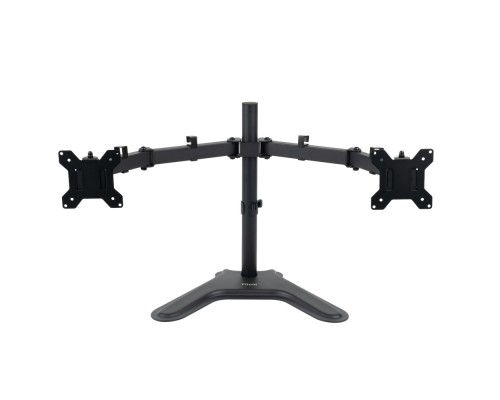[Крепеж] Кронштейн для монитора Filum FL-DMT002DB черный, подставка на стол, два монитора, VESA: 75/100, 10-30 дюйма, до 8 кг (00-01214164)