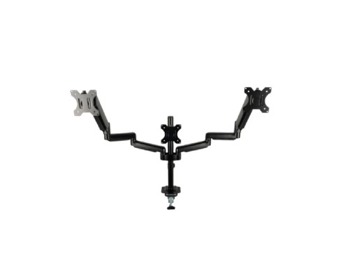 [Крепеж] Кронштейн для монитора Filum FL-DMG003TB черный, три монитора, VESA: 75/100, 10-32 дюйма, до 10 кг (00-01215495)
