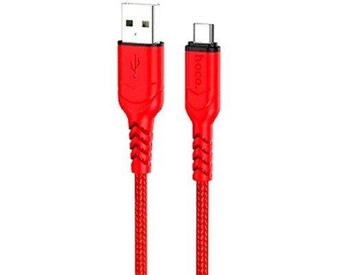 [кабели] HOCO X59/ USB кабель Micro/ 1m/ 2.4A/ Нейлон/ Red