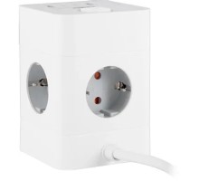 BURO BU-PTE4.1UC-W 1.5м (4 розетки) белый (коробка) {2090199}