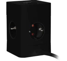 BURO BU-PTE4.1UC-Plus-B 1.5м (4 розетки) черный (коробка) {2090213}