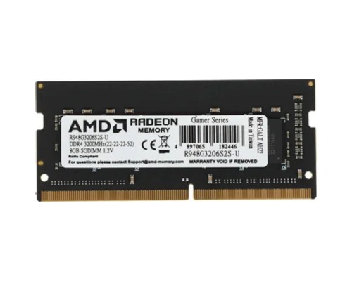 [Модуль памяти] AMD SO-DIMM DDR4 8Gb R9 Gamer Series 3200МГц OEM (R948G3206S2S-U )