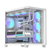 Корпус Formula Crystal U2 белый без БП ATX 10x120mm 1xUSB2.0 1xUSB3.0 audio bott PSU