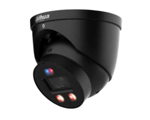 [Видеонаблюдение] DAHUA DH-IPC-HDW3849HP-AS-PV-0280B-S5(Black) Уличная купольная IP-видеокамера TiOC с ИИ и активным сдерживанием 8Мп; 1/2.7” CMOS; объектив 2.8мм, видеоаналитика, ИК 30м, LED 30м, IP67, металл черный