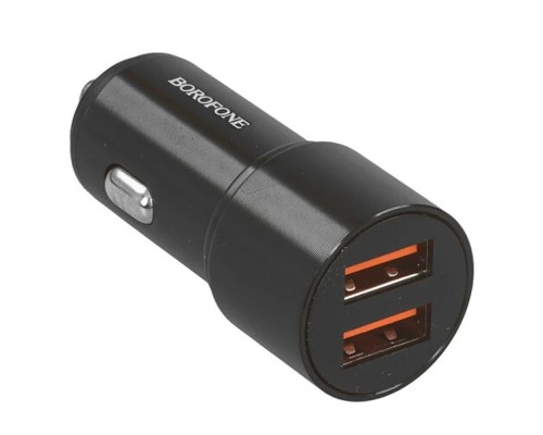[Аксессуар] BOROFONE BZ19B/ Авто ЗУ/ QC 3.0/ 2 USB/ Выход: 36W/ черный