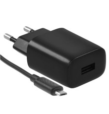 HOCO C134A/ Сетевое ЗУ + Кабель Micro 1m/ 1 USB/ Выход: 10.5W/ Black