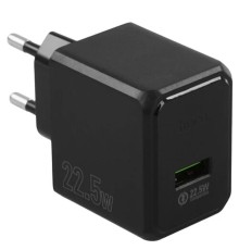 HOCO CS17A/ Сетевое ЗУ/ QC 3.0/ 1 USB/ 22.5W/ Black