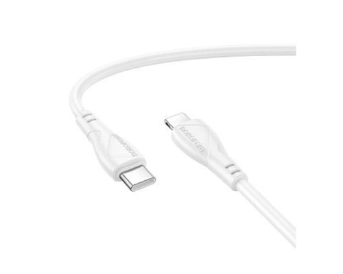 [кабели] BOROFONE BX121/ PD кабель Type-C-Lightning/ 1m/ 27W/ Нейлон/ белый