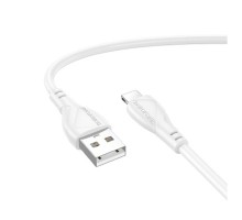 BOROFONE BX121/ USB кабель Lightning/ 1m/ 2.4A/ белый