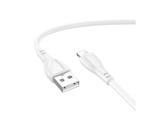 [кабели] BOROFONE BX121/ USB кабель Lightning/ 1m/ 2.4A/ белый