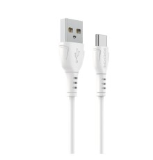 BOROFONE BX51/ USB кабель Type-C/ 1m/ 3A/ White