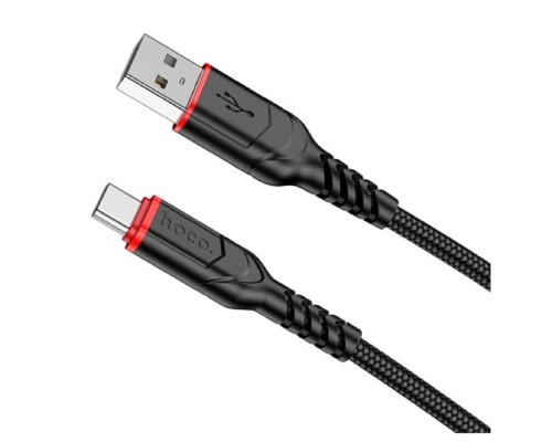 [кабели] HOCO X59/ USB кабель Type-C/ 2m/ 3A/ Нейлон/ Black