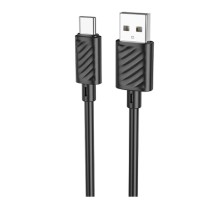 HOCO X88/ USB кабель Type-C/ 1m/ 3A/ Black