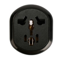 Cablexpert переходник питания универсальный 6в1, 16А, термостойкий PC пластик, черный, пакет (A-AC-UKEU-003B)