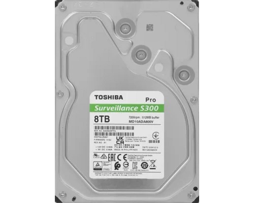 [Жесткий диск] 8TB Toshiba Surveillance S300 Pro (MD10ADA800V )  3.5