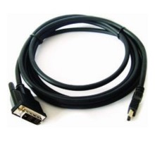 Кабель HDMI-DVI Cablexpert CC-HDMI-DVI-10, 19M/19M, single link, медь, позол.разъемы, экран, 3.0м, черный, пакет