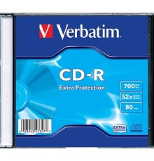 Verbatim Диски CD-R 700Mb 80 min 48-х/52-х (Slim case)[43347] (отпускать по штучно)