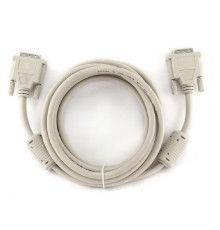 Кабель DVI-D dual link Gembird, 3.0м, 25M/25M, экран, феррит.кольца, пакет [CC-DVI2-10)
