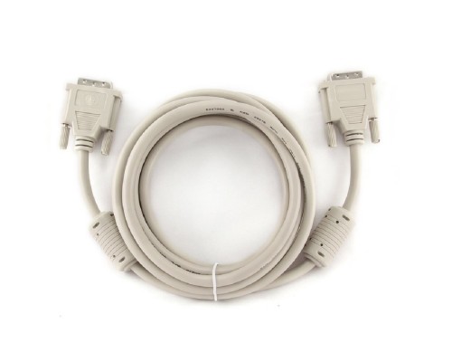 [кабели] Кабель DVI-D dual link Gembird, 3.0м, 25M/25M, экран, феррит.кольца, пакет [CC-DVI2-10)