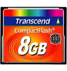 Compact Flash 8Gb Transcend  (TS8GCF133) 133-x