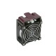 Вентилятор 4U, 80x80x38mm, (4-pin) PWM Exhaust (Rear) Fan w/ housing, SC743’s, PB Free