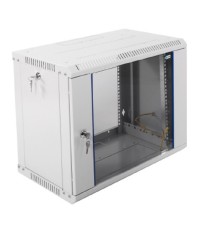 ЦМО Шкаф телекоммуникационный настенный разборный 9U (600х350) дверь стекло (ШРН-Э-9.350) (1 коробка)