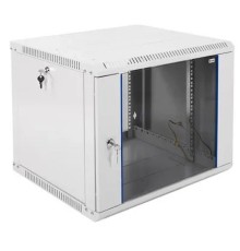 ЦМО Шкаф телекоммуникационный настенный разборный 9U (600х520) дверь стекло (ШРН-Э-9.500) (1 коробка)