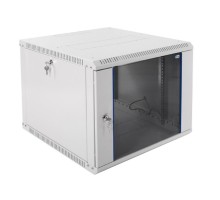 ЦМО Шкаф телекоммуникационный настенный разборный 9U (600х650) дверь стекло (ШРН-Э-9.650) (1 коробка)