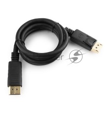 Кабель DisplayPort Gembird/Cablexpert , 1м, 20M/20M, черный, экран, пакет(CC-DP-1M)