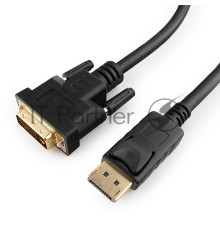 Кабель DisplayPort-DVI Gembird/Cablexpert  1м, 20M/19M, черный, экран, пакет(CC-DPM-DVIM-1M)
