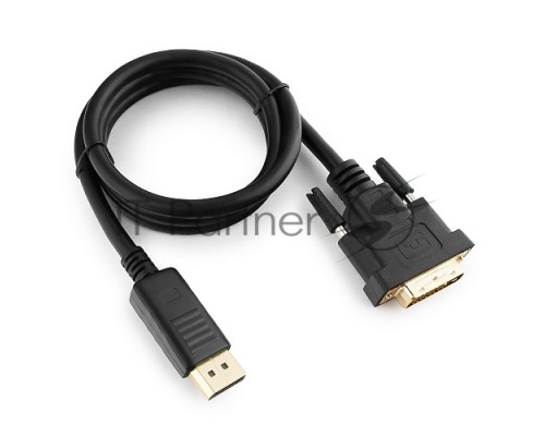 Кабель DisplayPort-DVI Gembird/Cablexpert  1м, 20M/19M, черный, экран, пакет(CC-DPM-DVIM-1M)