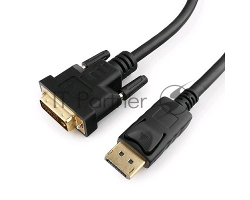 Кабель DisplayPort-DVI Gembird/Cablexpert  1м, 20M/19M, черный, экран, пакет(CC-DPM-DVIM-1M)