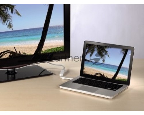 Адаптер Video Hama DisplayPort mini (m)/DVI-D(f) 0.1м феррит.кольца экран. Позолоченные контакты