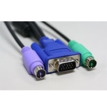 D-Link DKVM-CB3/B1A Кабель KVM длиной 3 м с разъемами VGA и PS/2 для DKVM-4K/B