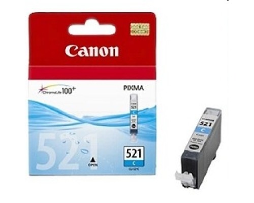 [Расходные материалы] Canon CLI-521C  2934B004 Картридж для Pixma iP3600, 4600, MP540 ,MP620, MP630, MP980, голубой, 535стр.