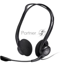 Наушники с микрофоном Logitech 960 черный 2.4м накладные оголовье (981-000100)