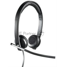 Наушники с микрофоном Logitech H650E черный 1.1м