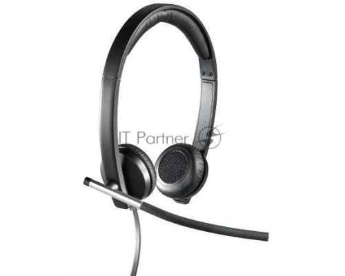 Наушники с микрофоном Logitech H650E черный 1.1м