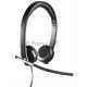 Наушники с микрофоном Logitech H650E черный 1.1м