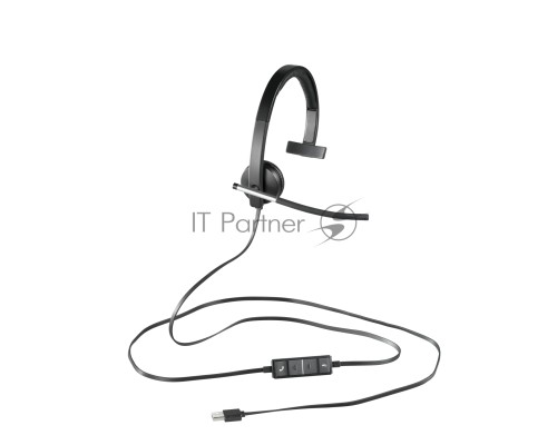 Наушники с микрофоном Logitech H650E черный 1.1м