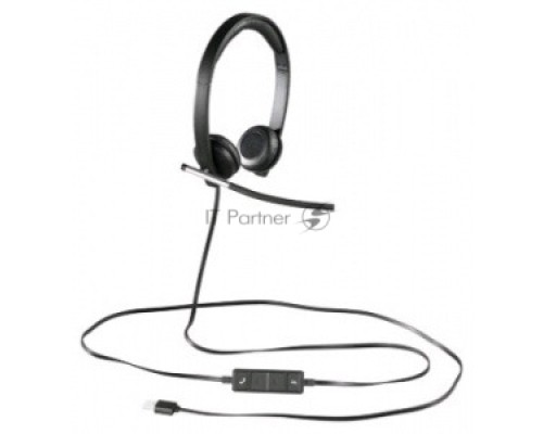 Наушники с микрофоном Logitech H650E черный 1.1м