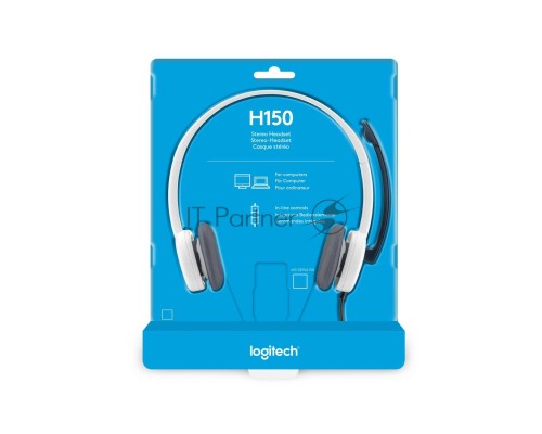 Наушники с микрофоном Logitech H150 белый накладные оголовье (981-000350)