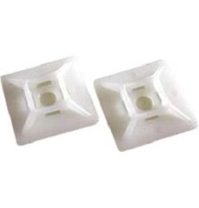 Hyperline HW-4A Самоклеящаяся площадка для крепл. стяжек (28x28 мм) (100 шт)